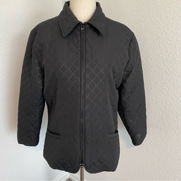 FRENCH DRESSING FDJ Bronze Metallic Brown Jacket Full Zip Pockets SZ SP - Picture 3 of 12